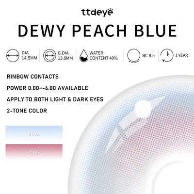 TTDeye Dewy Peach Blue | 1 Year